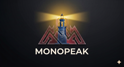 Monopeak beacon and fortress logo